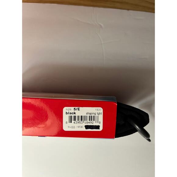 Spanx Red Hot Label Assets Original Shaping Tights Size 5/E Black Tummy Control - Picture 4 of 6